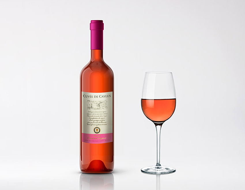 東營銅版紙淡金酒標